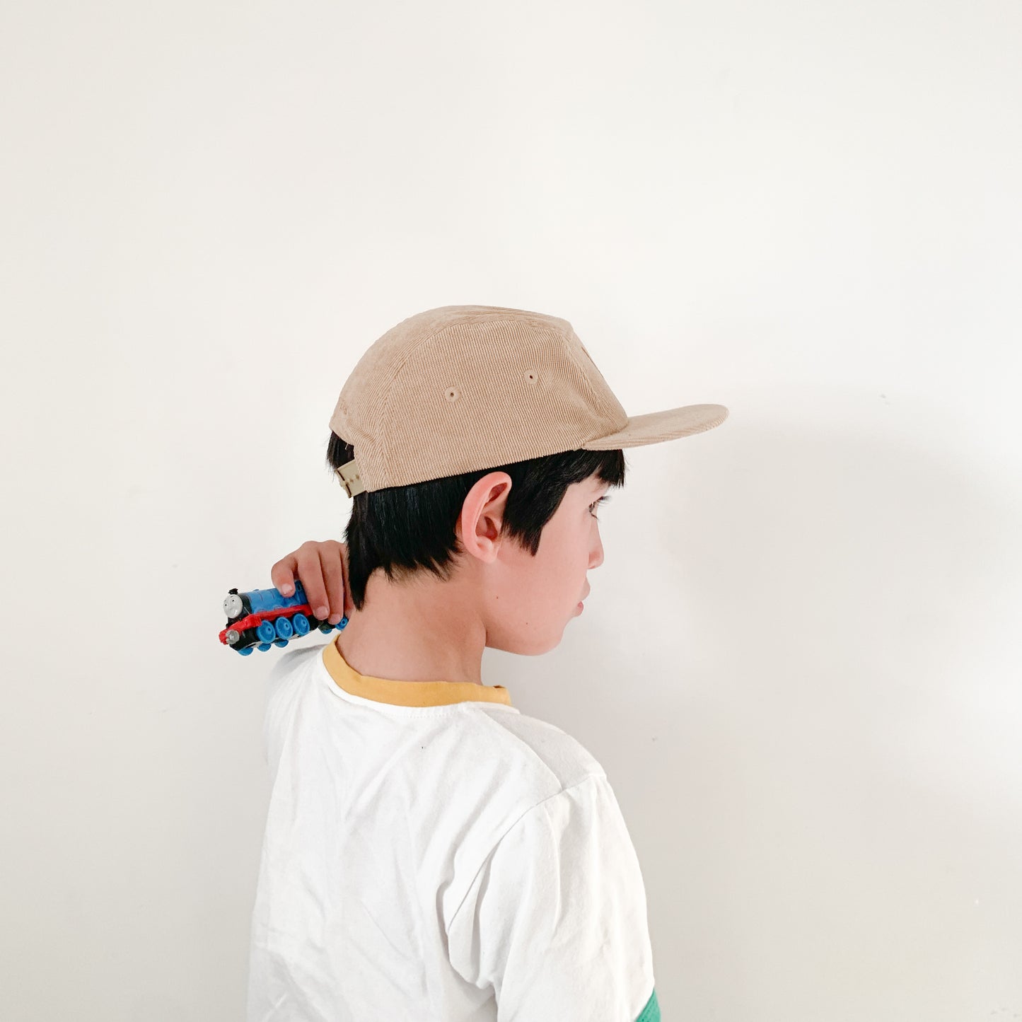 TODDLER AND KIDS 5 PANELS CORDUROY HAT - BEIGE