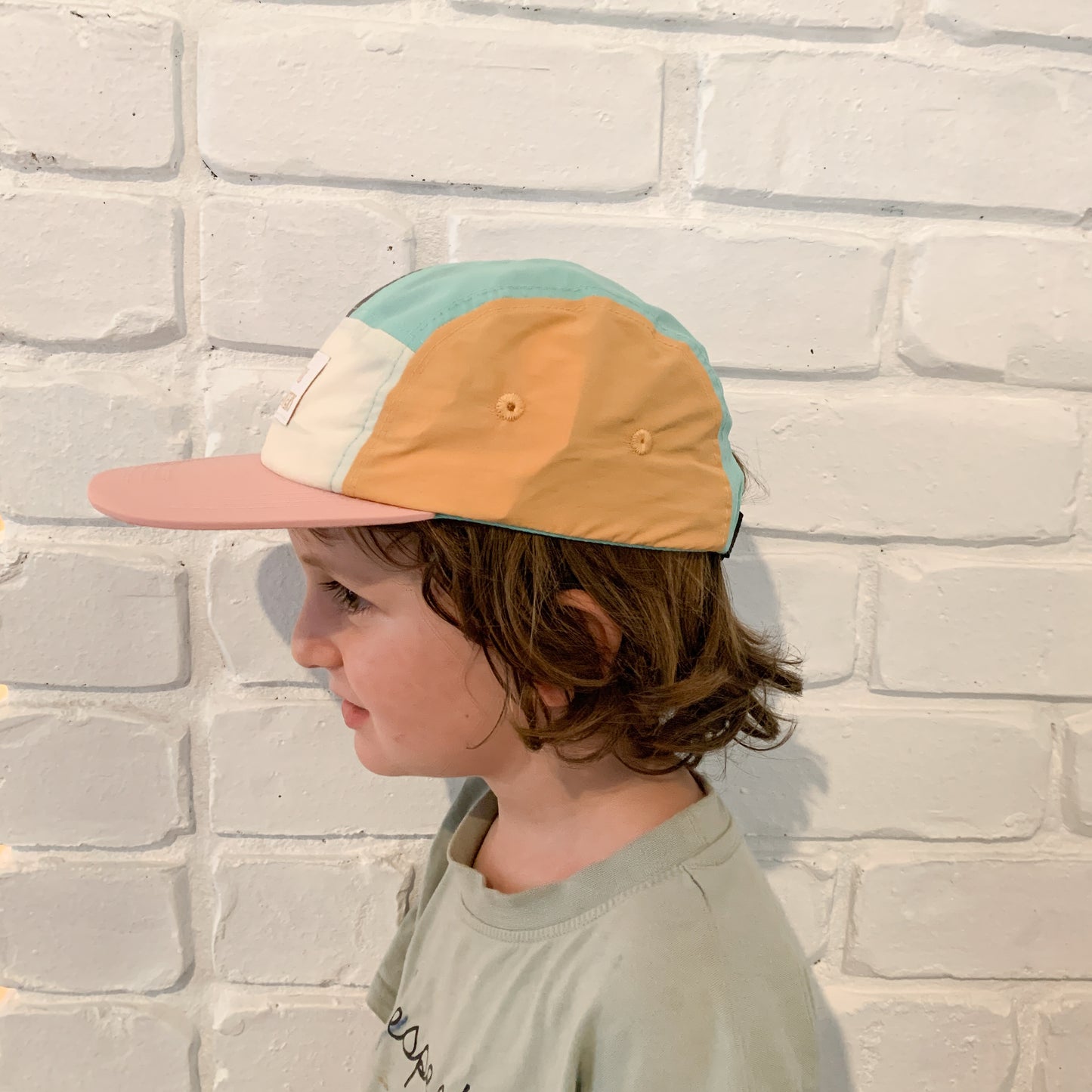 TODDLER AND KIDS 5 PANELS NYLON HAT - COLOURFUL