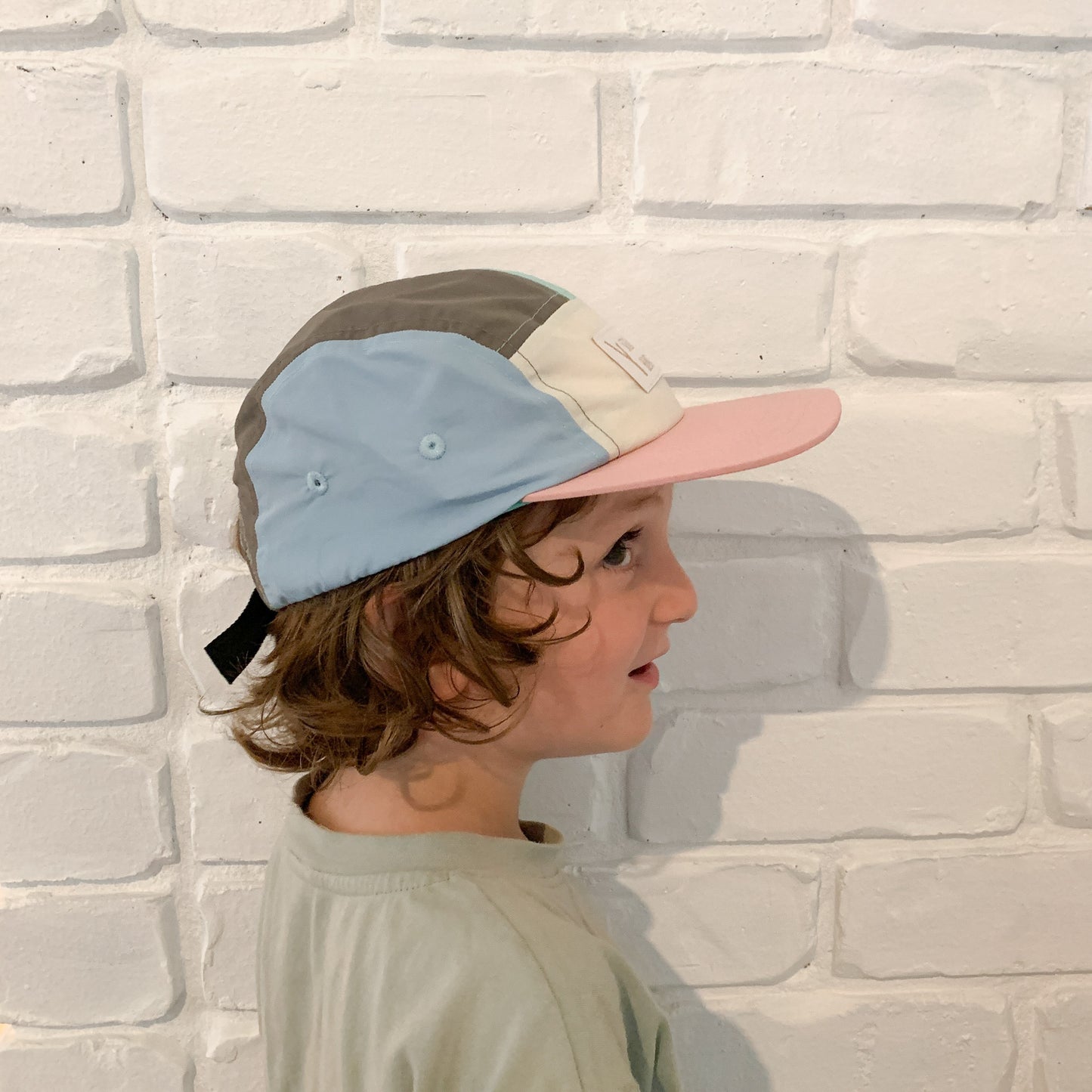 TODDLER AND KIDS 5 PANELS NYLON HAT - COLOURFUL