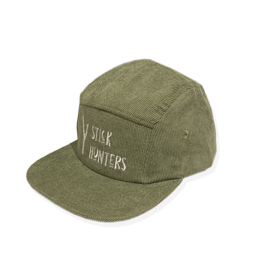 TODDLER AND KIDS 5 PANELS CORDUROY HAT - GREEN