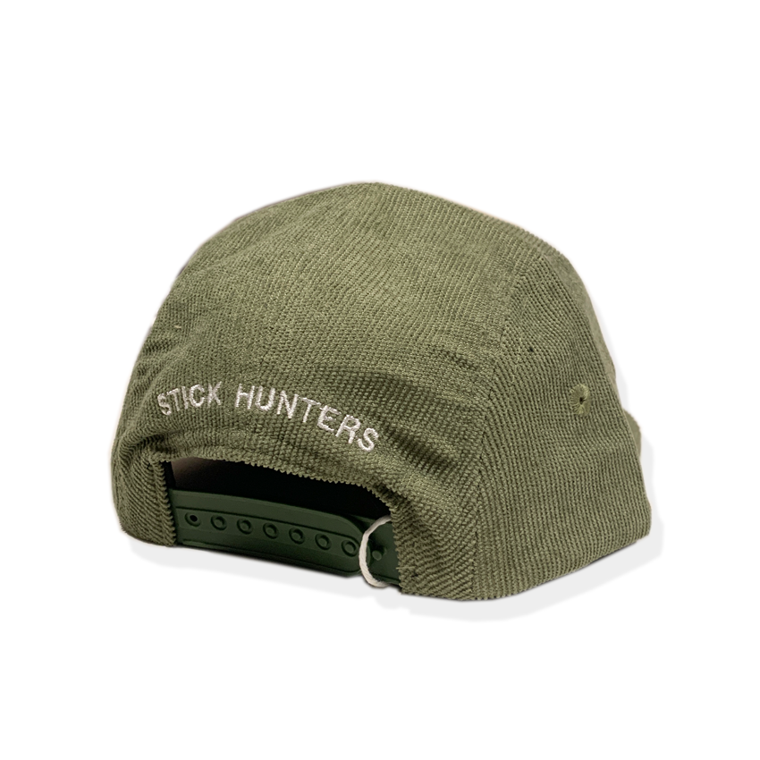 TODDLER AND KIDS 5 PANELS CORDUROY HAT - GREEN