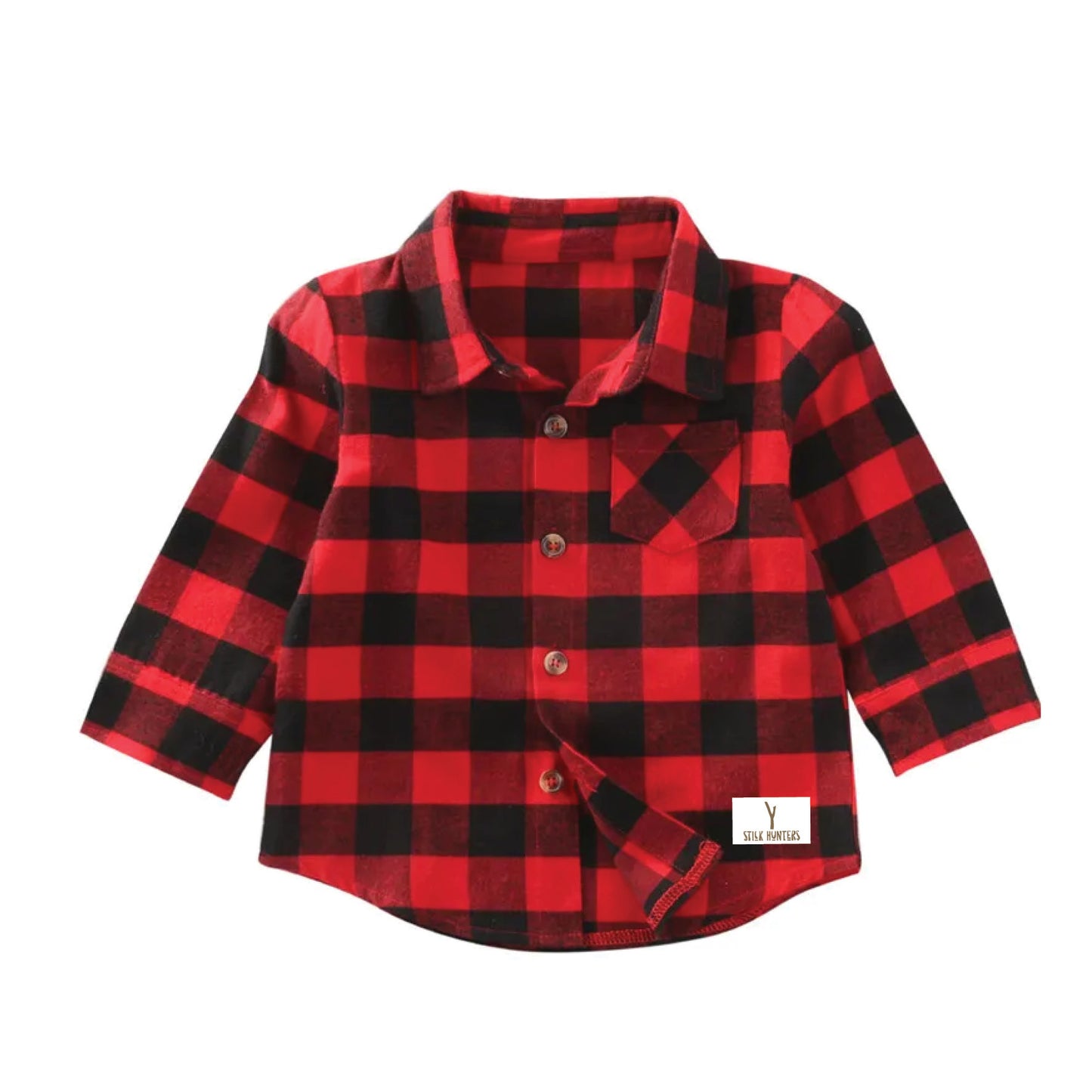 STICK HUNTERS PLAID SHIRT - RED