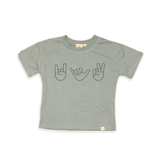 HAND SIGN T-SHIRT - STONE