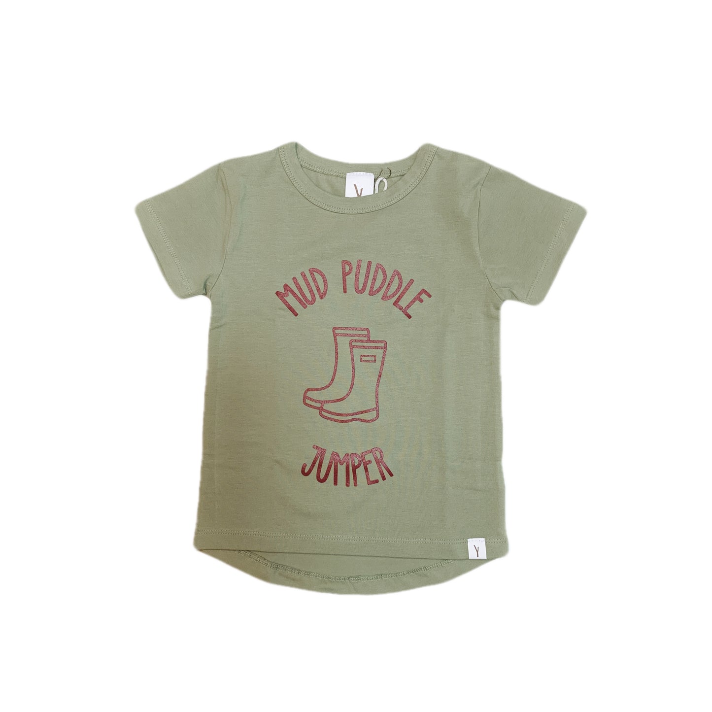 MUD PUDDLE JUMPER LONG BACK TEE - MINT